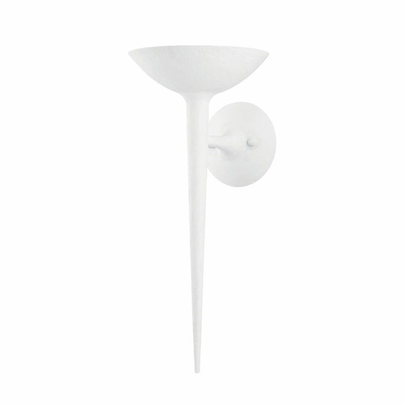Cecilia One Light Wall Sconce Gesso White Elegant Wall Lights clearance