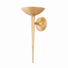 Cecilia One Light Wall Sconce Vintage Gold Leaf Elegant Wall Lights clearance