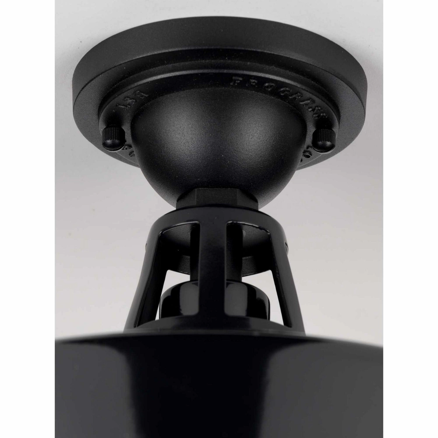 Cedar Springs One Light Semi Flush Mount Black Flush Outdoor Ceiling Mount Lights