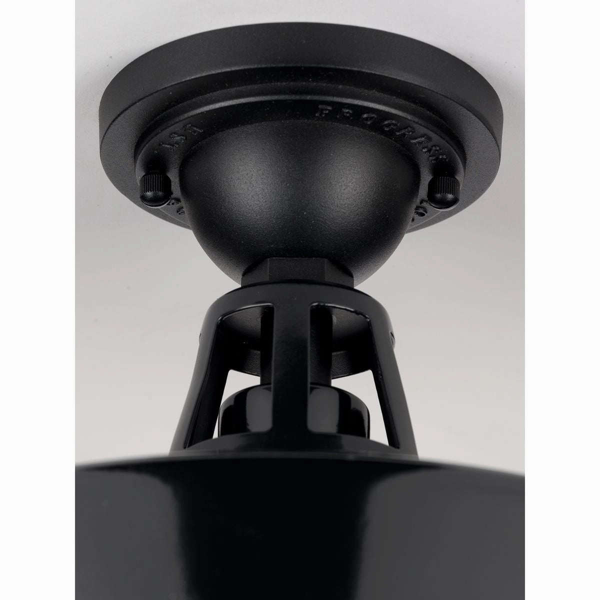 Cedar Springs One Light Semi Flush Mount Black Flush Outdoor Ceiling Mount Lights