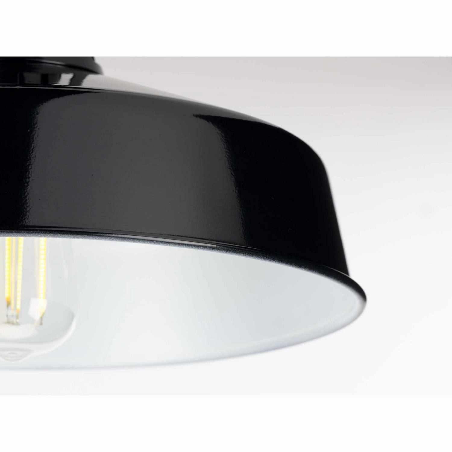 Cedar Springs One Light Semi Flush Mount Black Flush Outdoor Ceiling Mount Lights