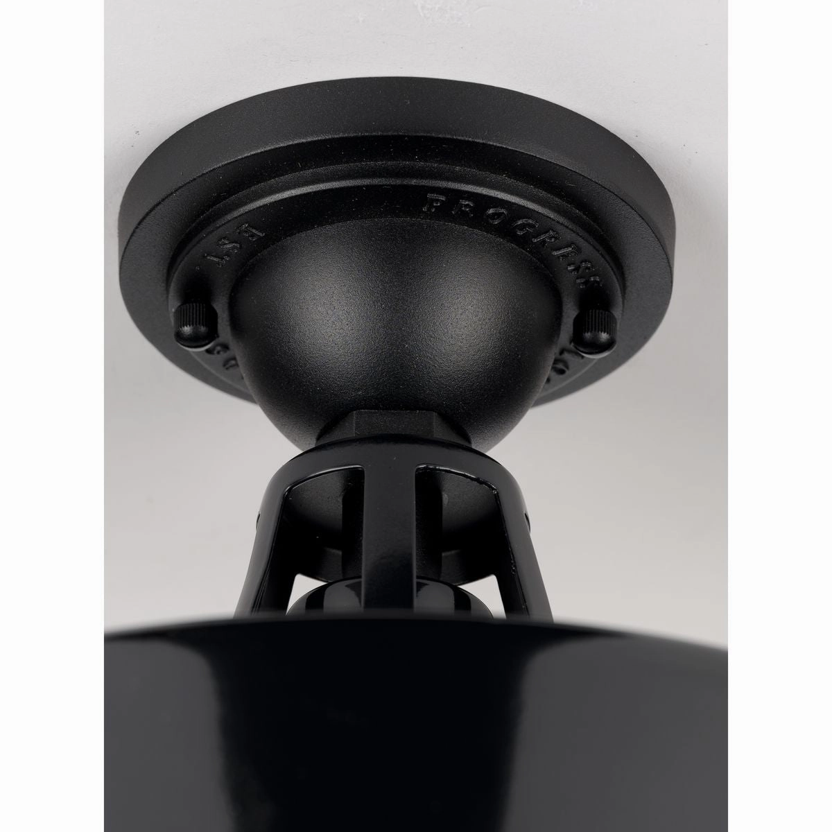 Cedar Springs One Light Semi Flush Mount Black Flush Outdoor Ceiling Mount Lights