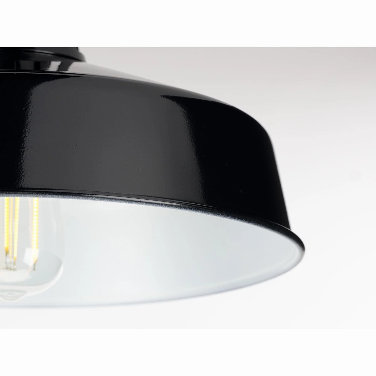 Cedar Springs One Light Semi Flush Mount Black Flush Outdoor Ceiling Mount Lights