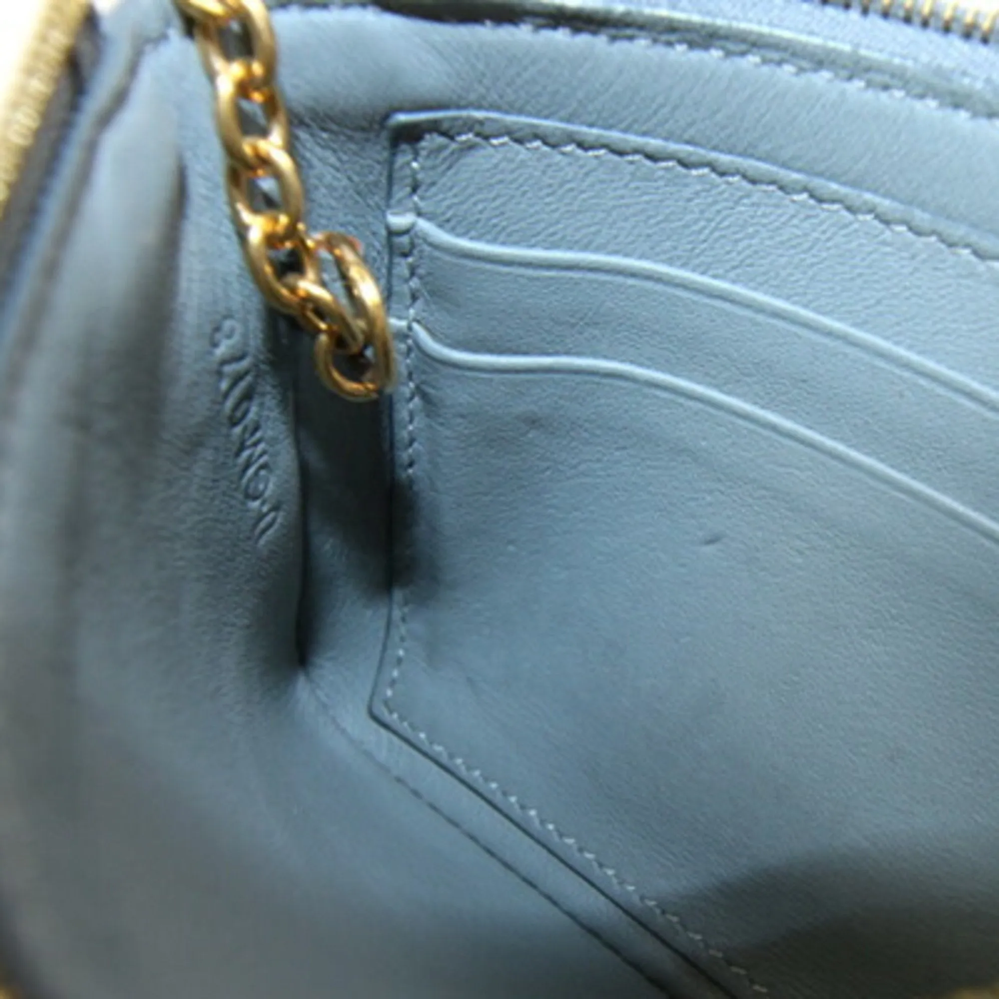 Celine blue Leather Coin Purse/Coin Case (Pre-Owned)