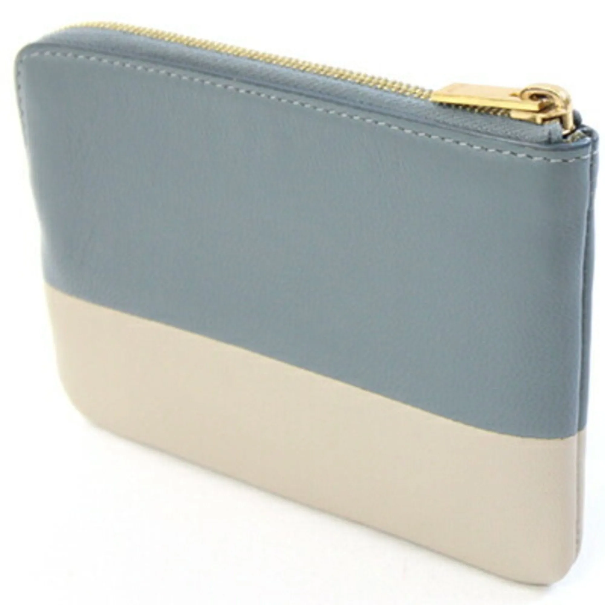 Celine blue Leather Coin Purse/Coin Case (Pre-Owned)