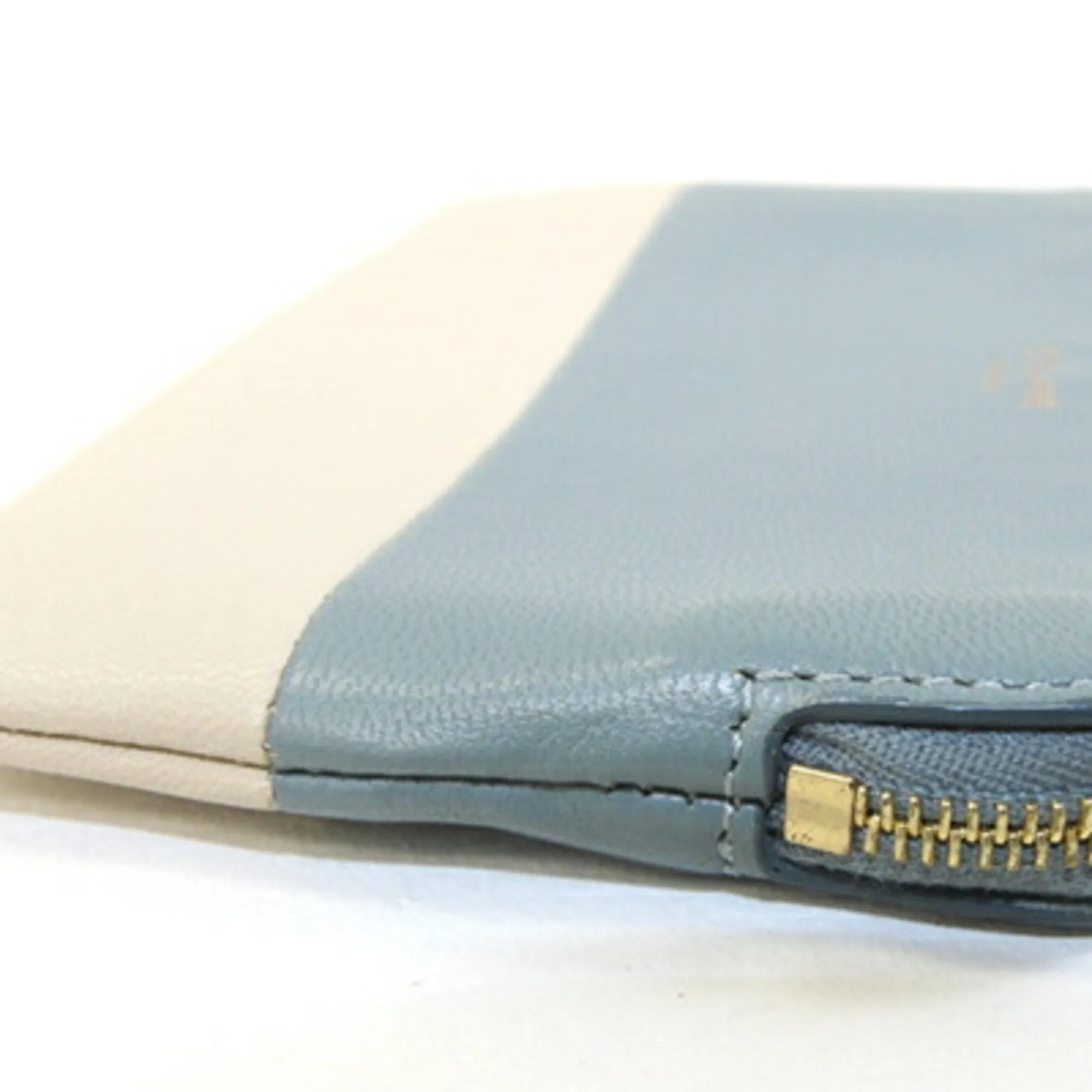 Celine blue Leather Coin Purse/Coin Case (Pre-Owned)