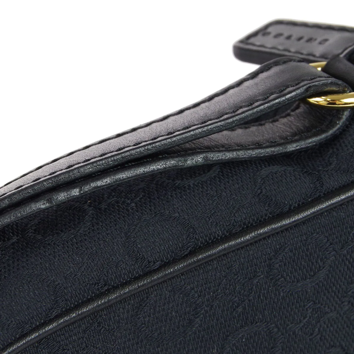 Celine C Macadam Shoulder Bag Black 78809