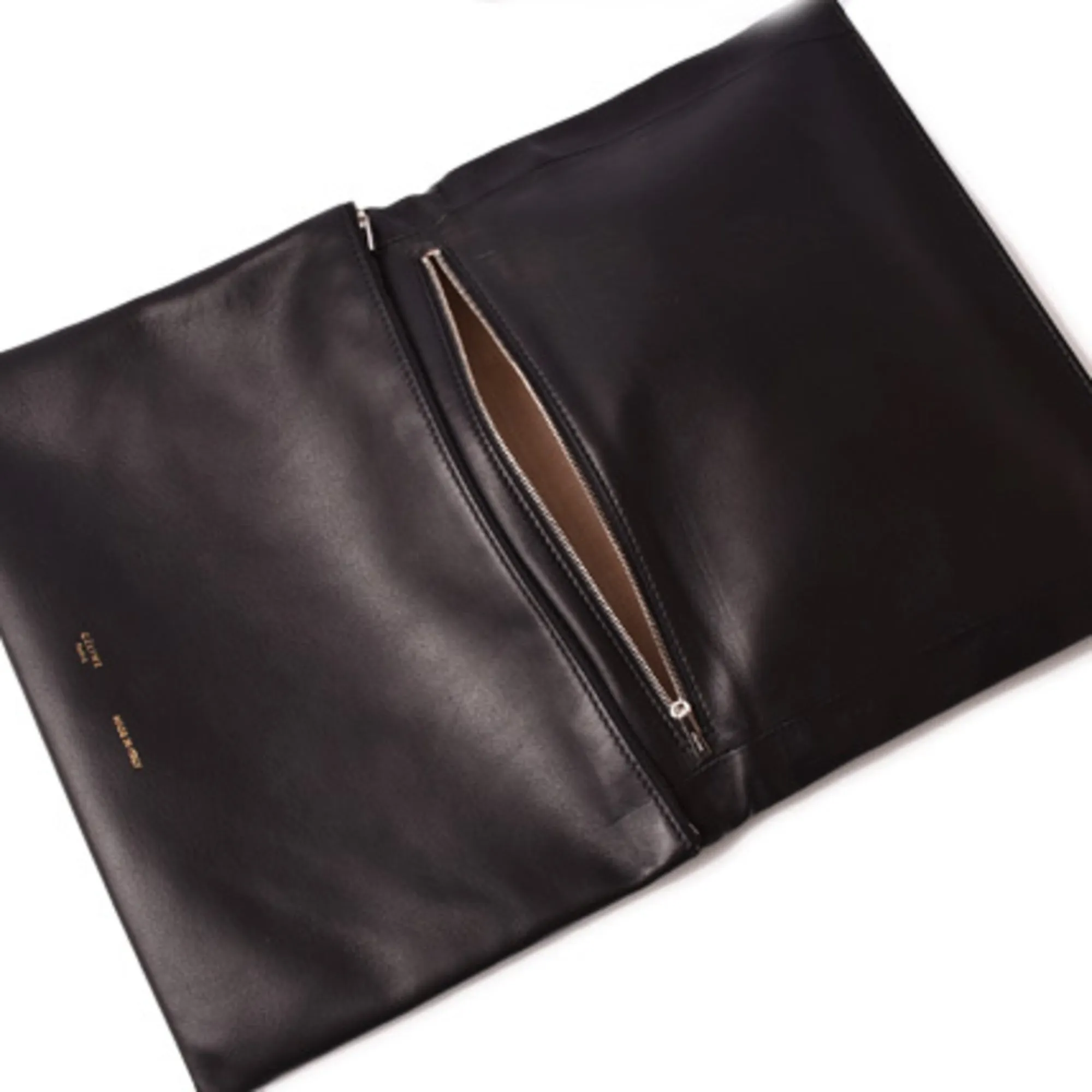 Celine Shoulder Bag Clutch Celine 173033QRA.38 Lambskin SOFT TRIO Soft Trio Black