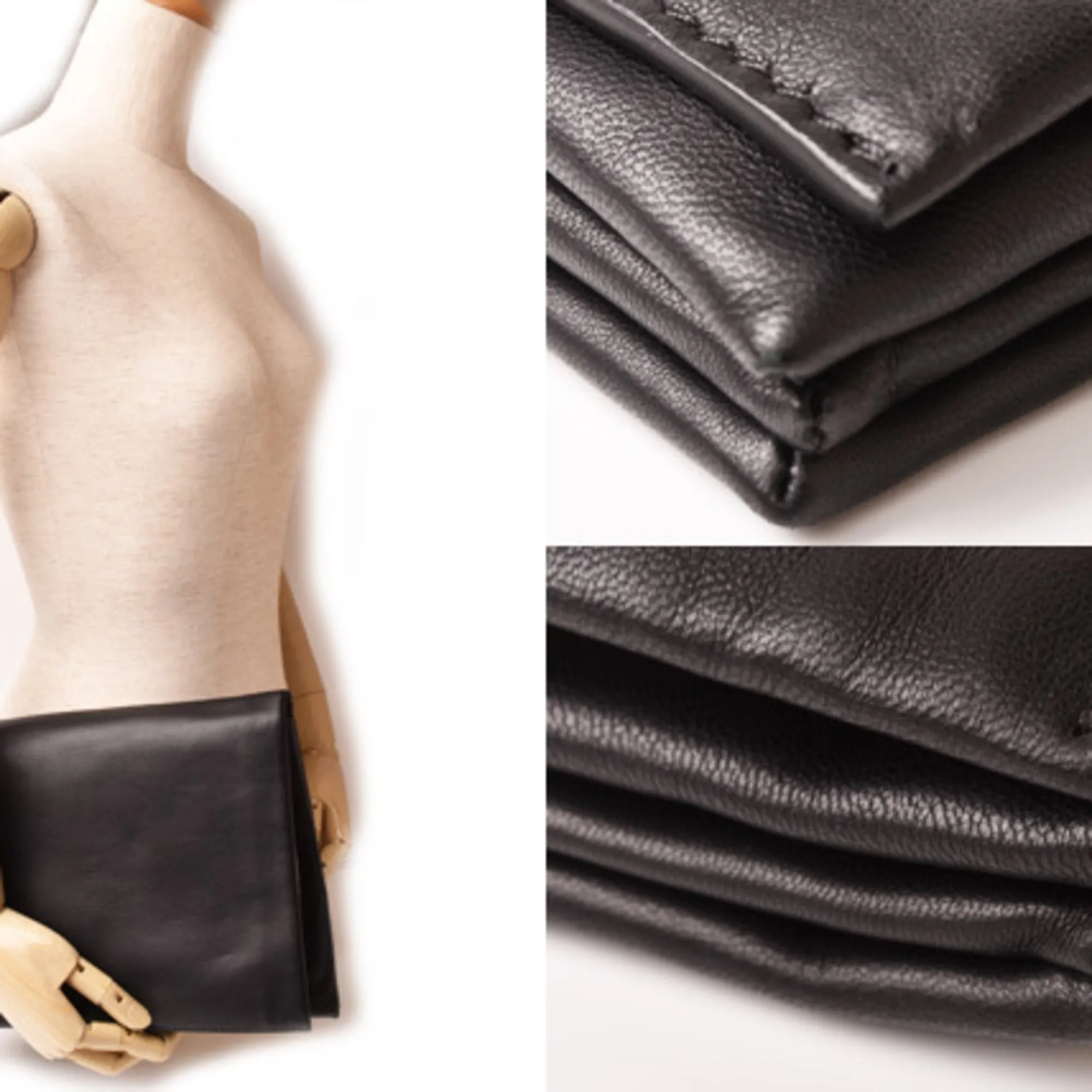 Celine Shoulder Bag Clutch Celine 173033QRA.38 Lambskin SOFT TRIO Soft Trio Black