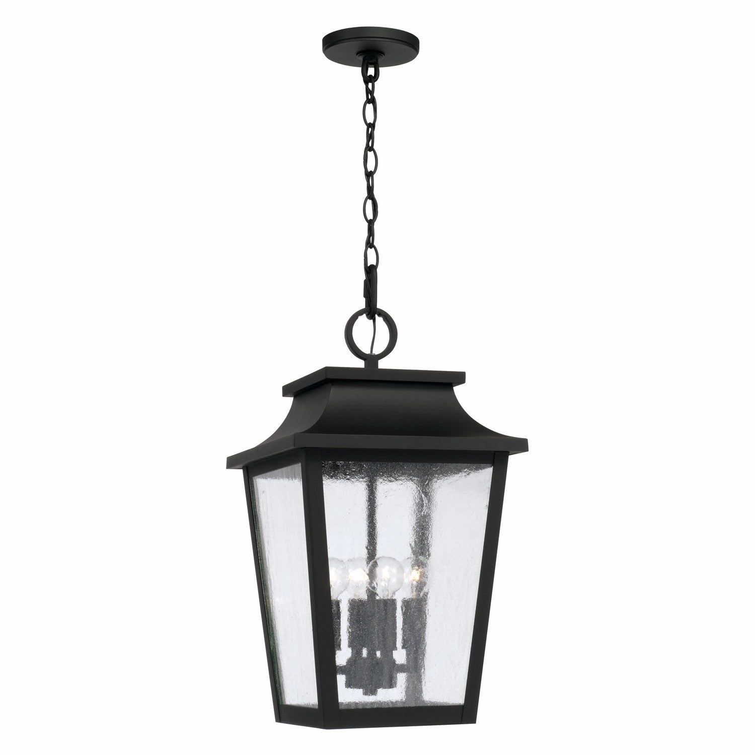 Chandler Four Light Outdoor Hanging Lantern Black Outdoor Hanging Lights Lighting on sale