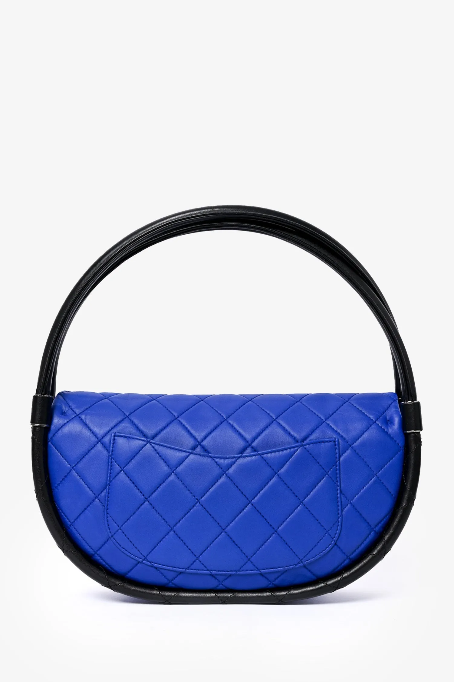 Chanel? 2014 Blue Leather Quilted 'Hula' Shoulder Bag