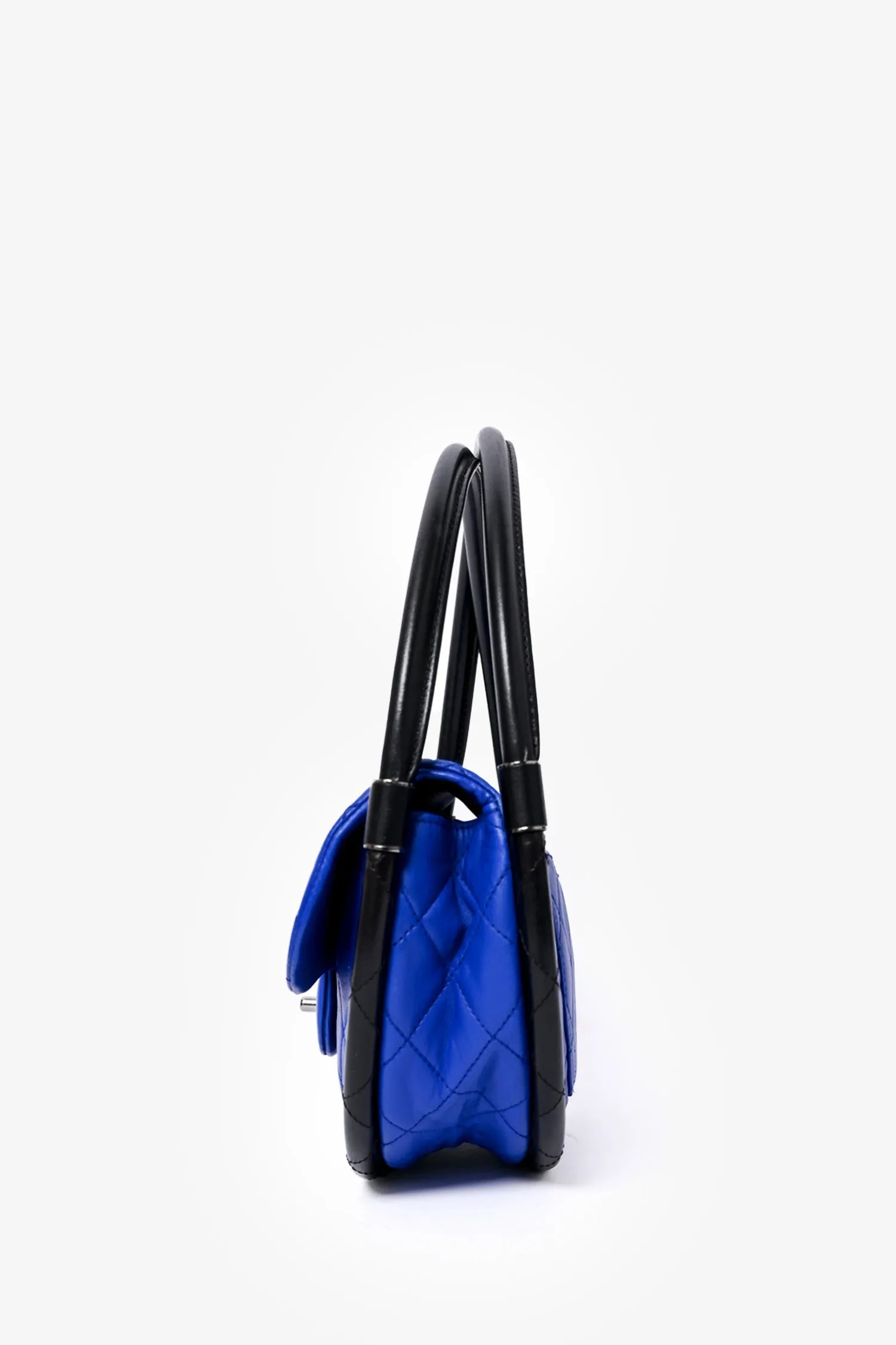 Chanel? 2014 Blue Leather Quilted 'Hula' Shoulder Bag