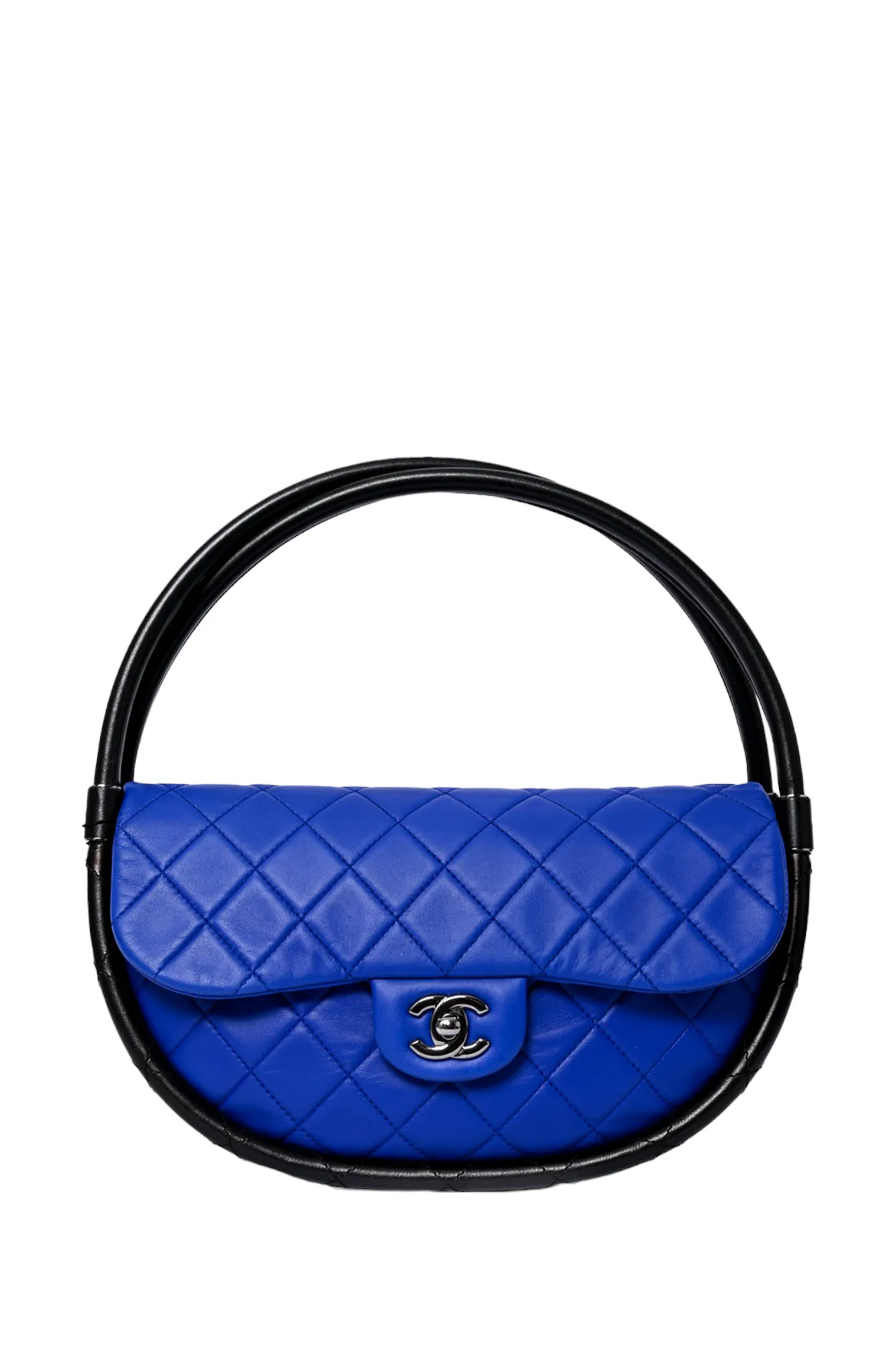 Chanel? 2014 Blue Leather Quilted 'Hula' Shoulder Bag