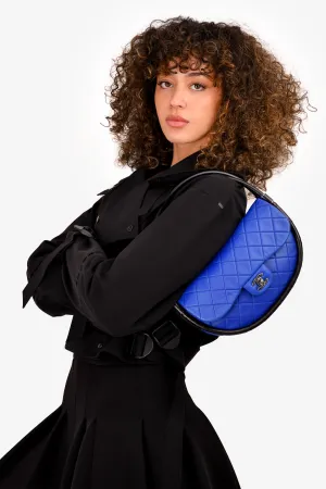 Chanel? 2014 Blue Leather Quilted 'Hula' Shoulder Bag