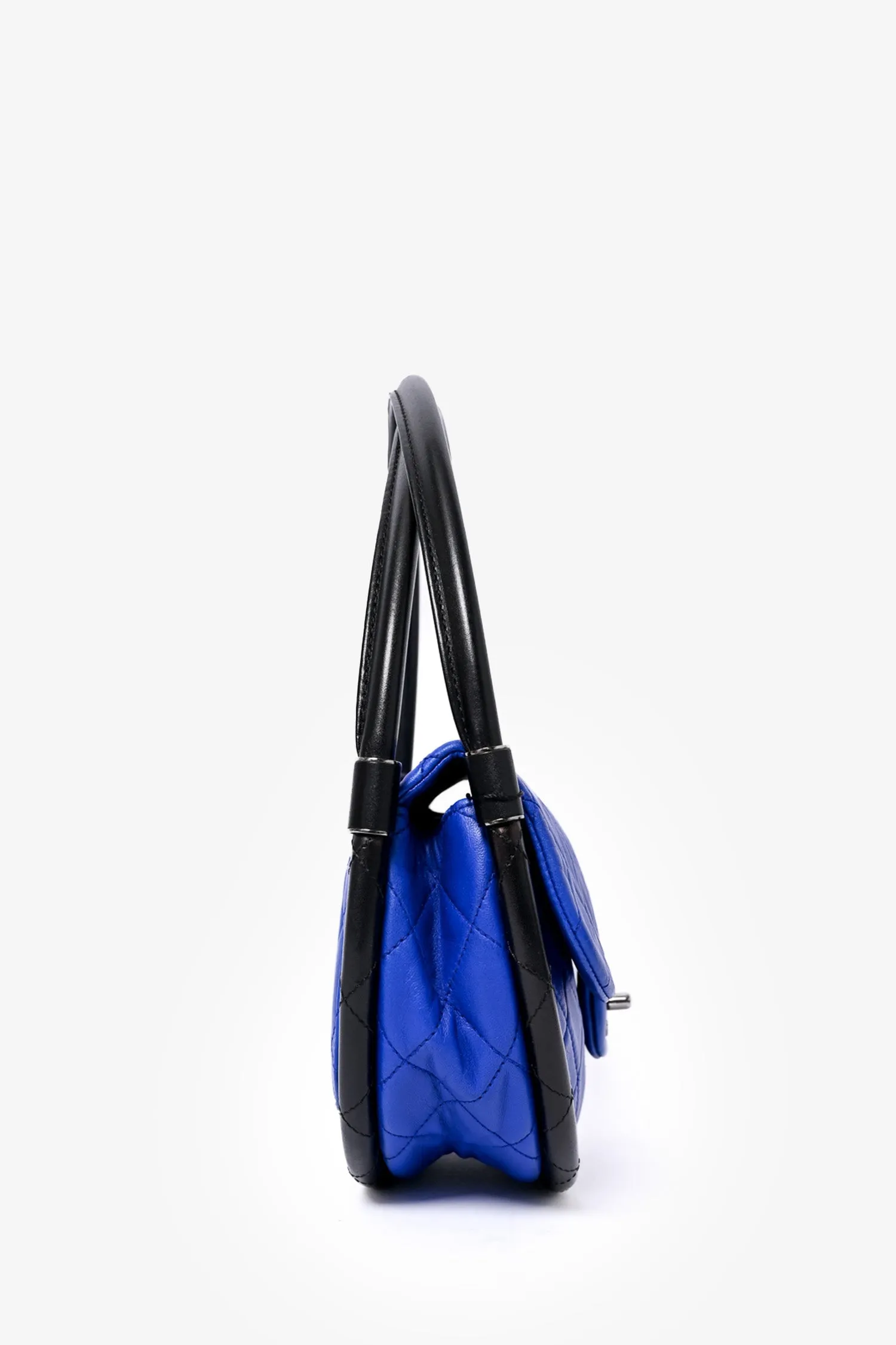 Chanel? 2014 Blue Leather Quilted 'Hula' Shoulder Bag