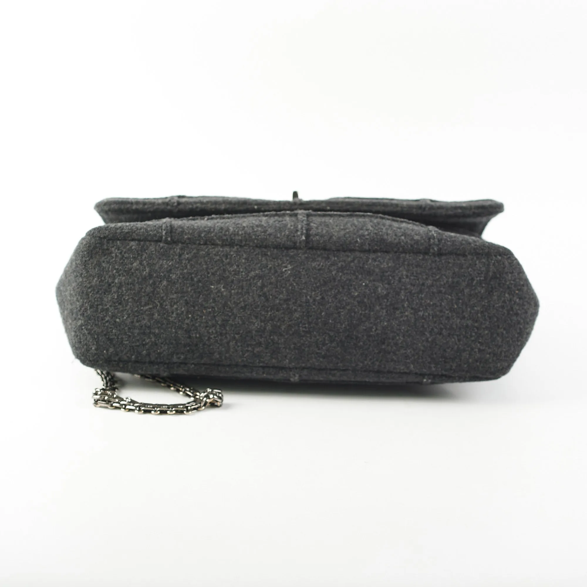 Chanel 2.55 Panelled Shoulder Bag Anthracite Grey