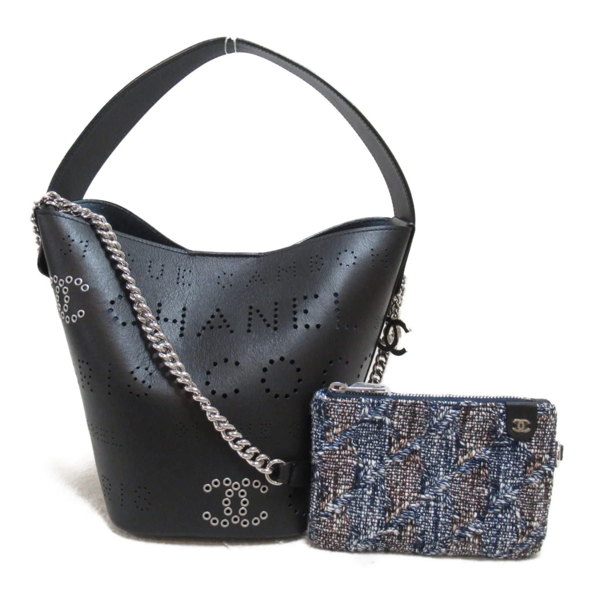 CHANEL 2wayShoulder Bag Black Lambskin [sheep leather]