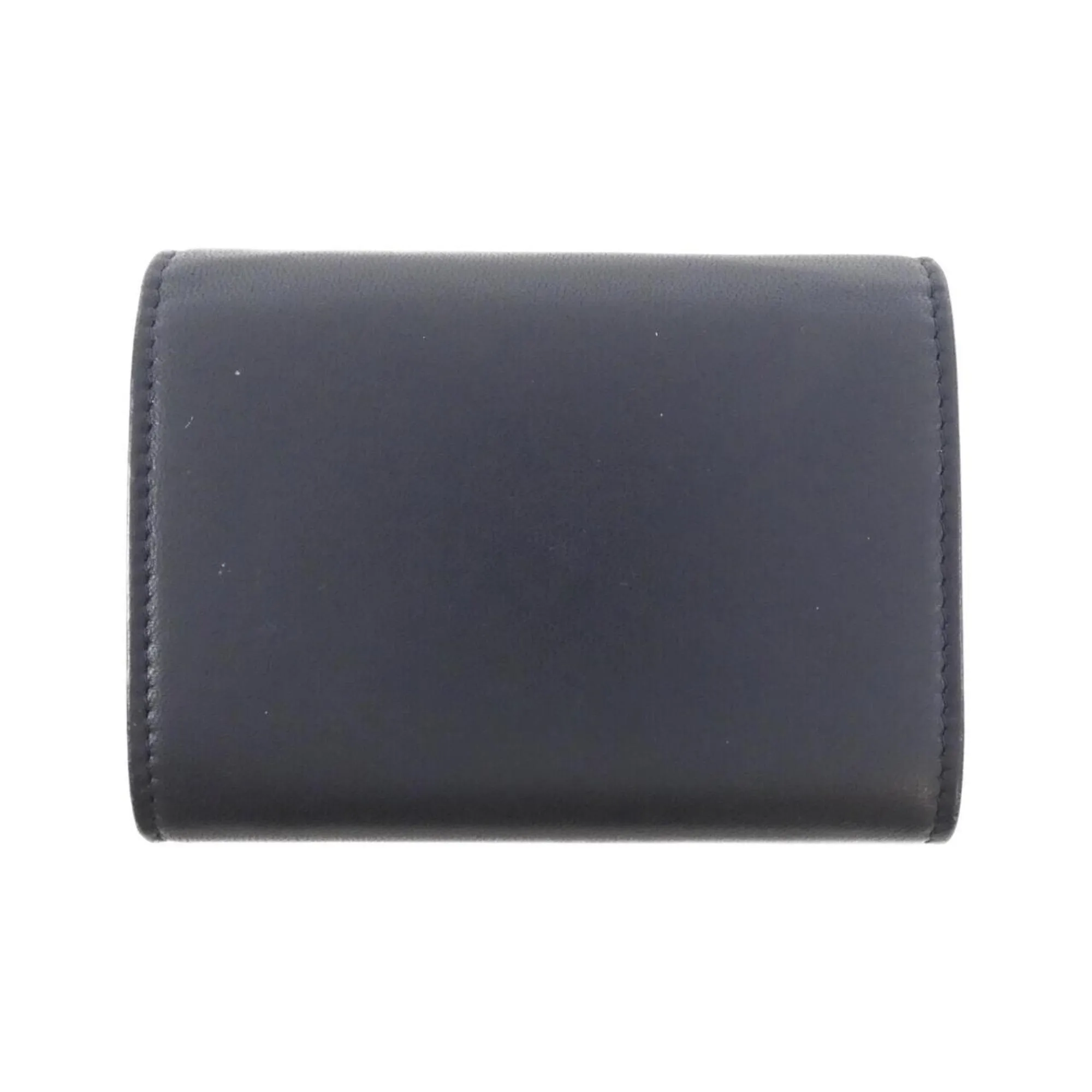 Chanel blue Navy Leather Coin Purse/Coin Case (Pre-Owned)