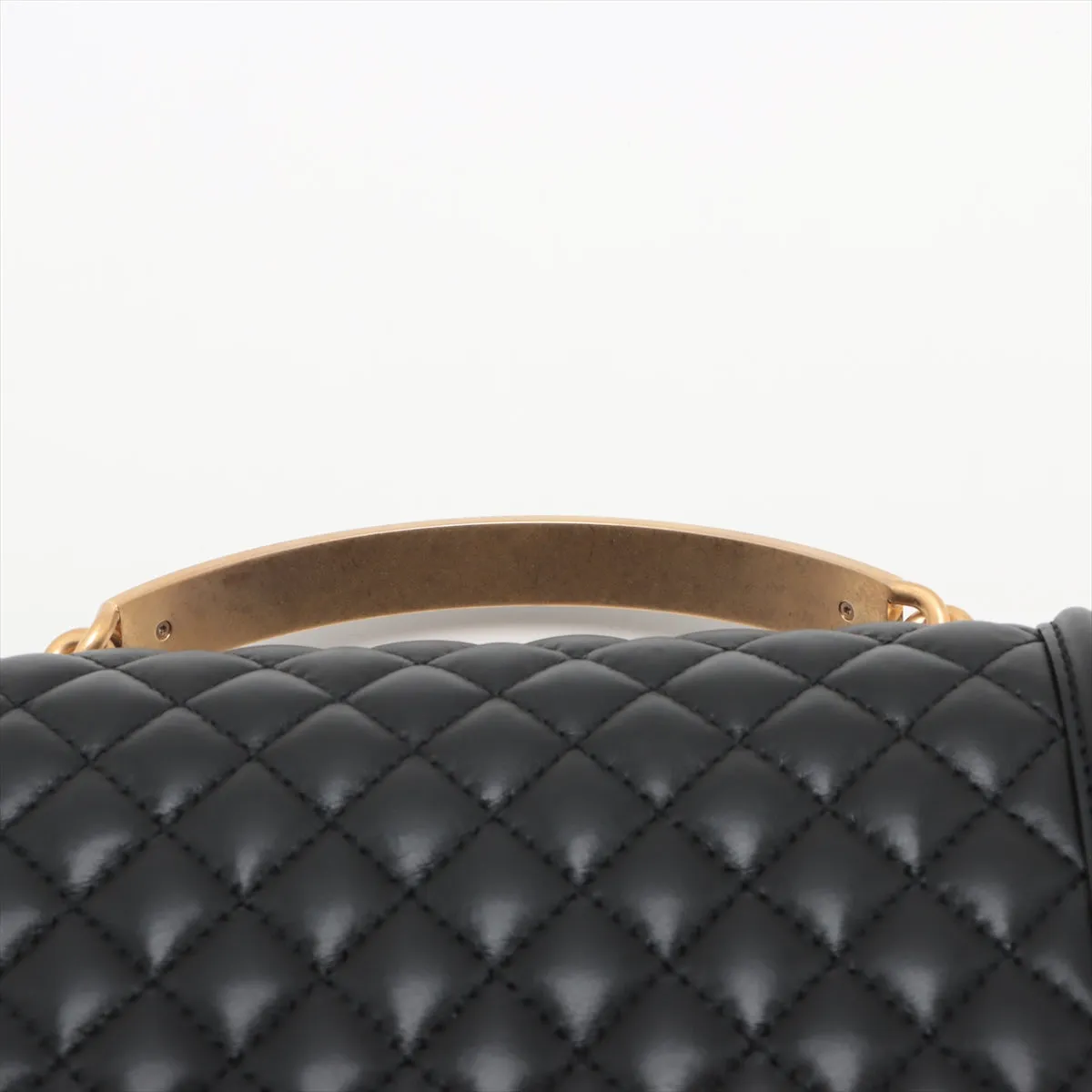 Chanel Boy Chanel  Chain Shoulder Bag Black G