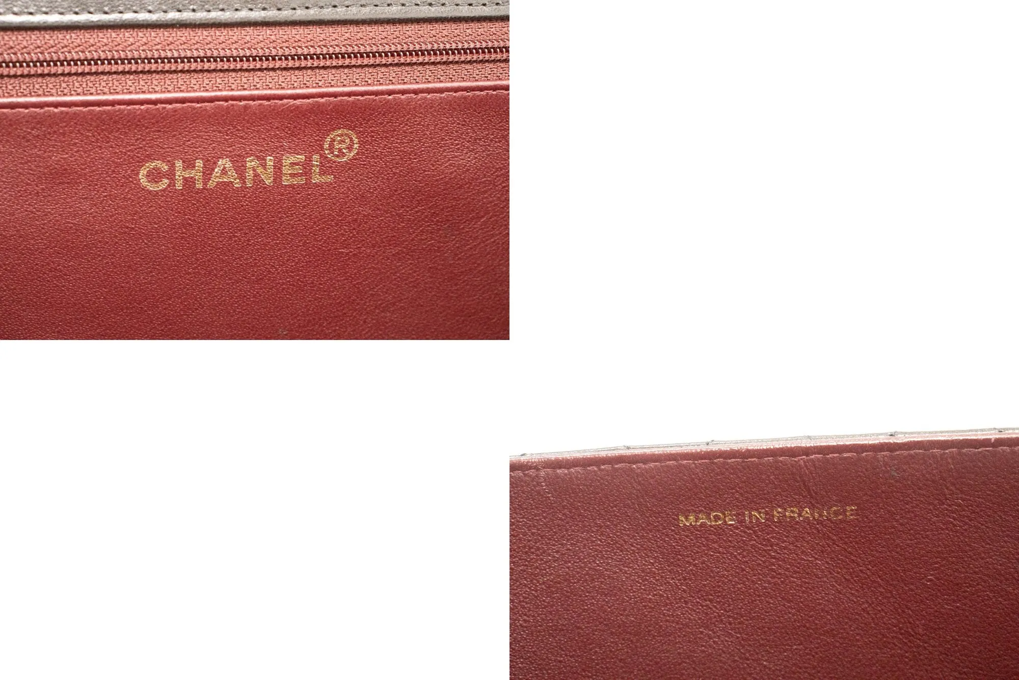 CHANEL Chain Shoulder Bag Clutch Black Quilted Flap Lambskin Purse j98