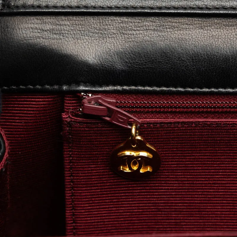 Chanel Coco Half Moon Chain Shoulder Bag Black   Chanel