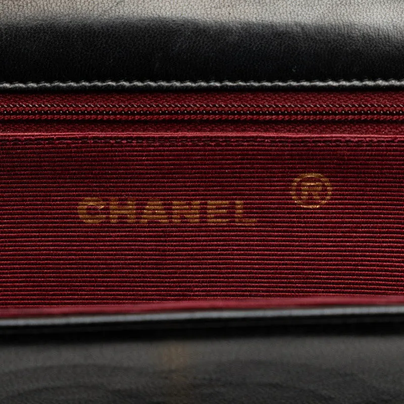 Chanel Coco Half Moon Chain Shoulder Bag Black   Chanel