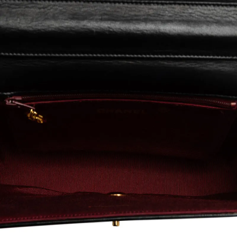 Chanel Coco Half Moon Chain Shoulder Bag Black   Chanel