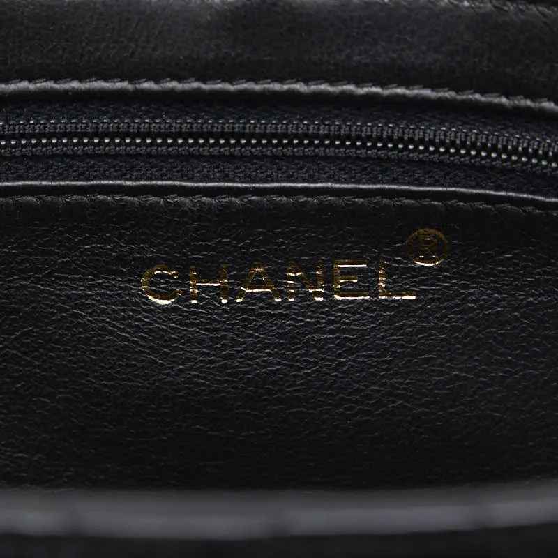 Chanel Cocomark Tassel winged Shoulder Bag Black Leather  Chanel