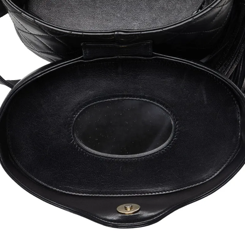 Chanel Cocomark Tassel winged Shoulder Bag Black Leather  Chanel