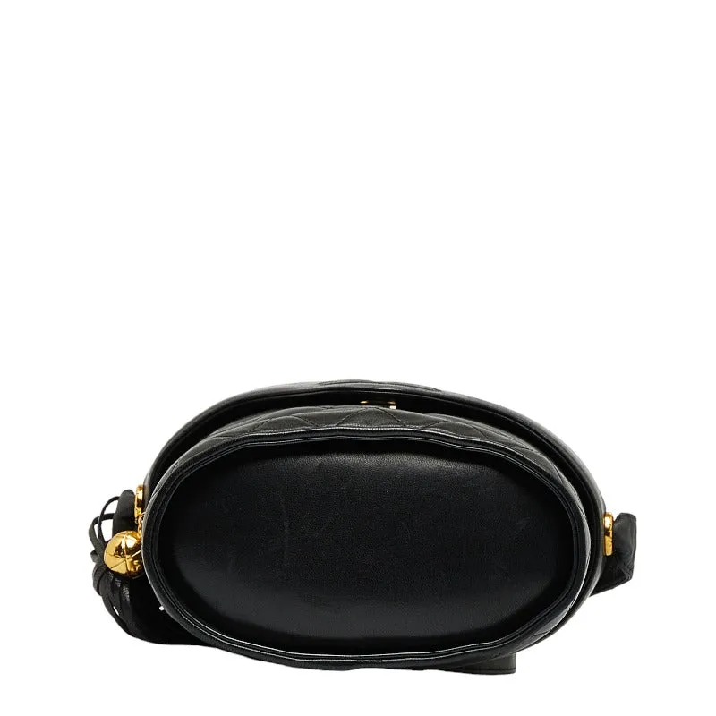 Chanel Cocomark Tassel winged Shoulder Bag Black Leather  Chanel