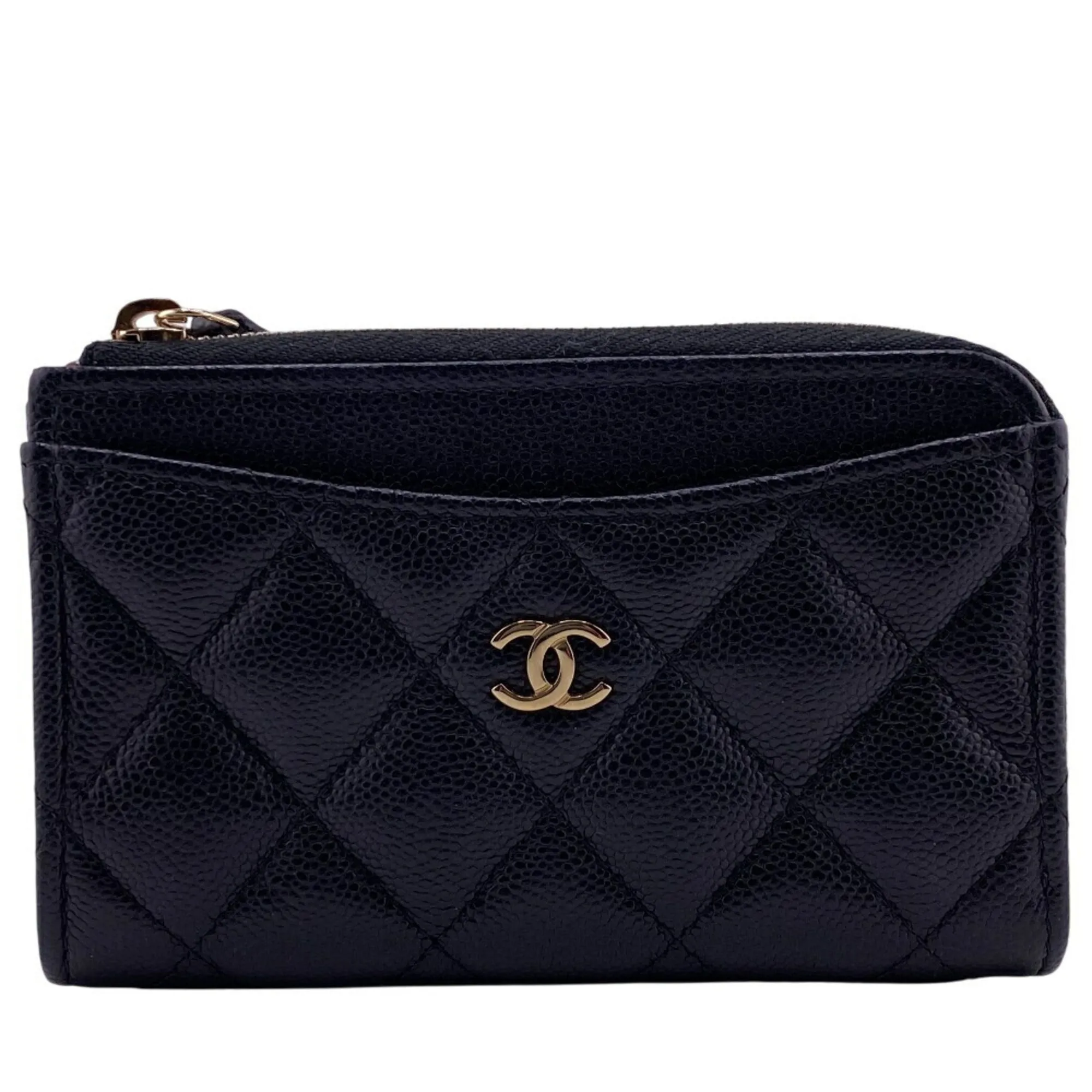 Chanel Grained Calfskin Coin Purse/Coin Case (Pre-Owned)