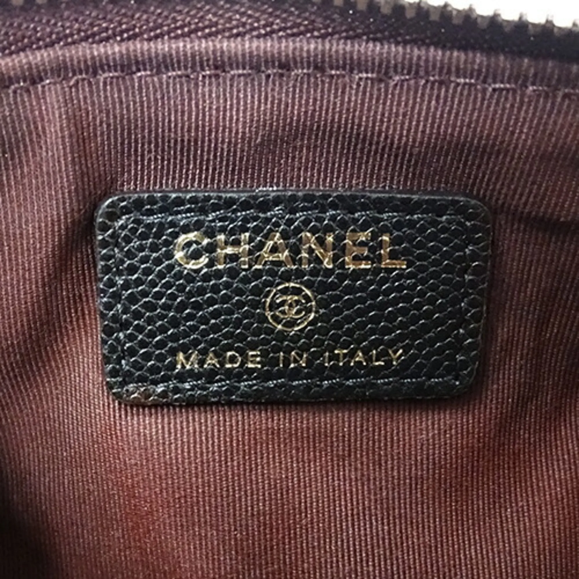 Chanel Grained Calfskin Coin Purse/Coin Case (Pre-Owned)