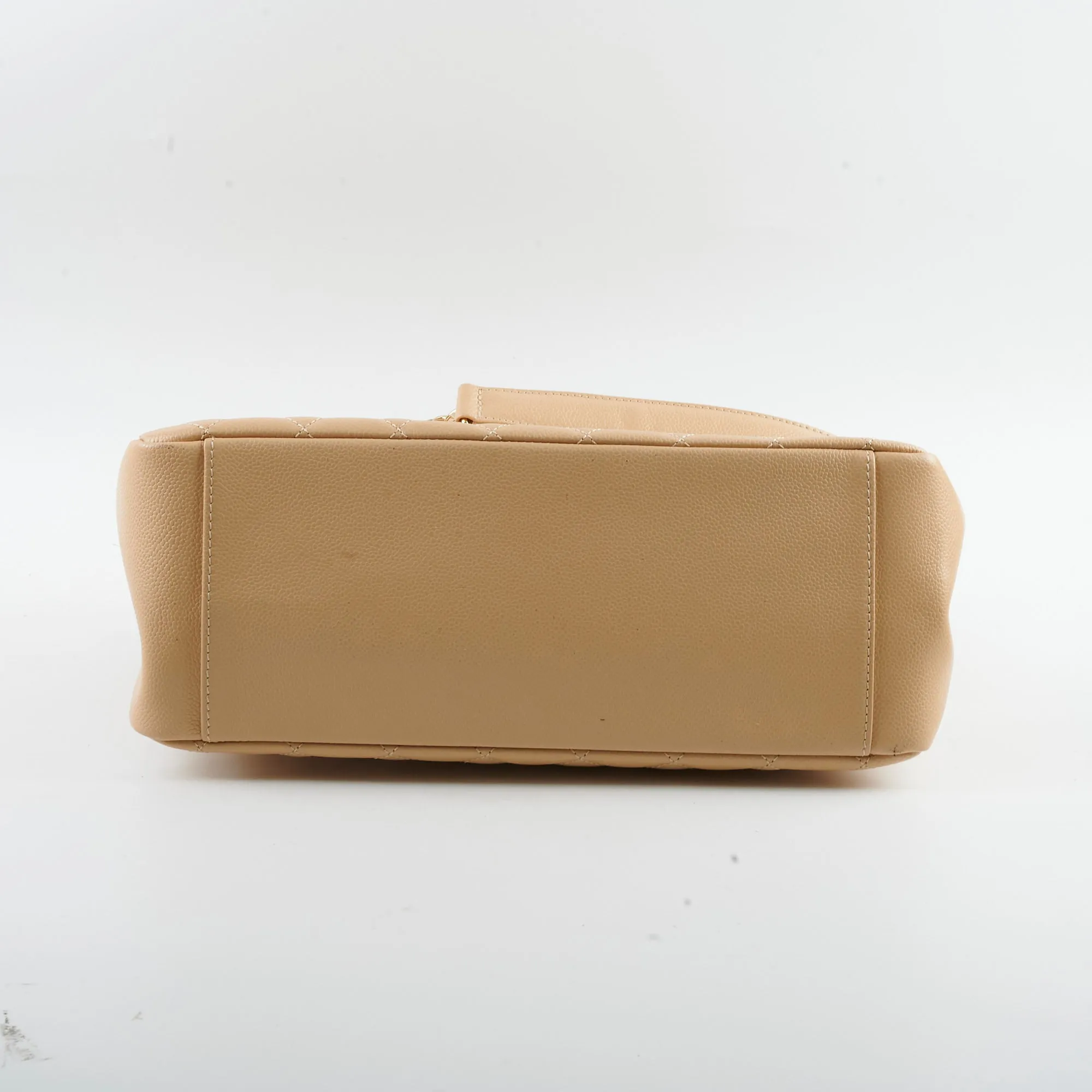 Chanel GST Caviar Beige Shoulder Bag - Series 20