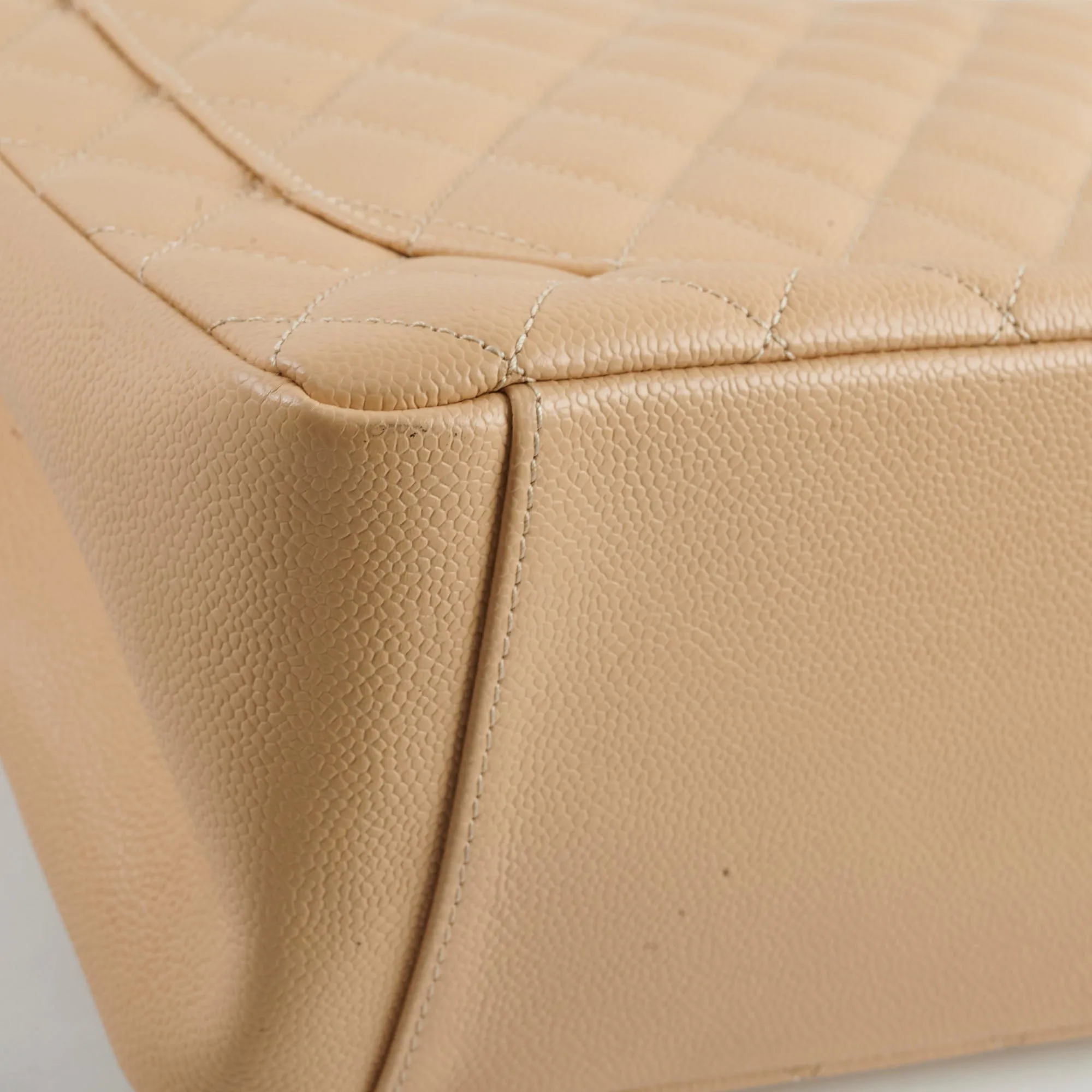 Chanel GST Caviar Beige Shoulder Bag - Series 20