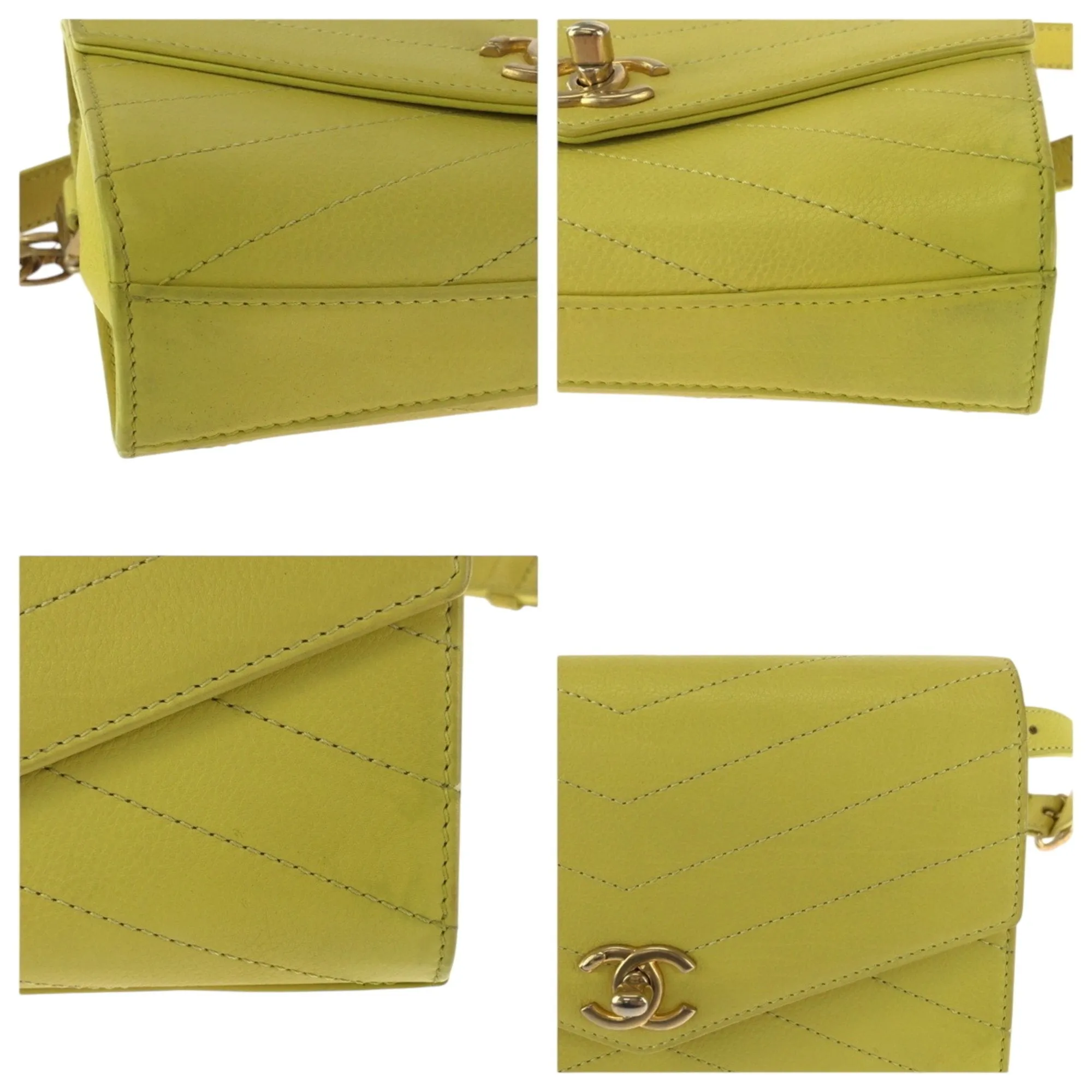 Chanel Leather Fanny Pack Shoulder Bag (Pre-Owned)