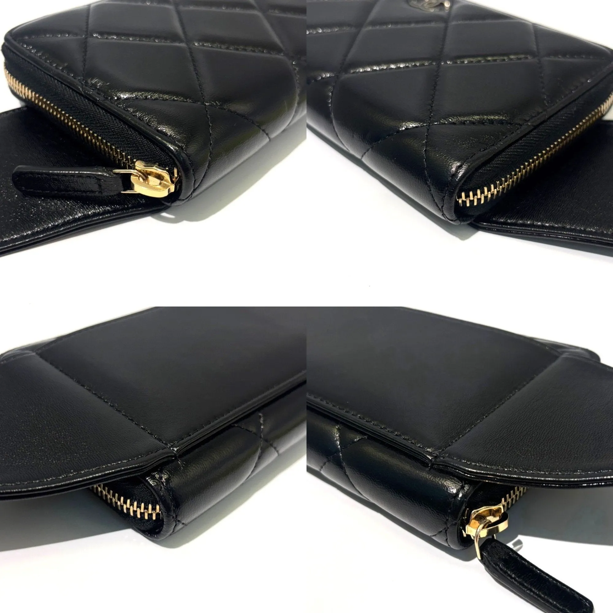 Chanel Leather Long Wallet (Bi-Fold) (Pre-Owned)