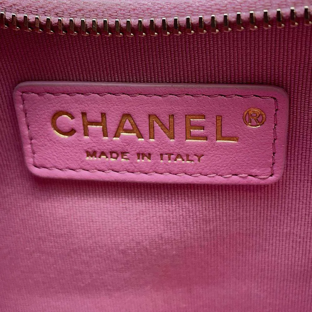 CHANEL Matelasse Small Hobo Shoulder Bag Pink AS3917 Lambskin