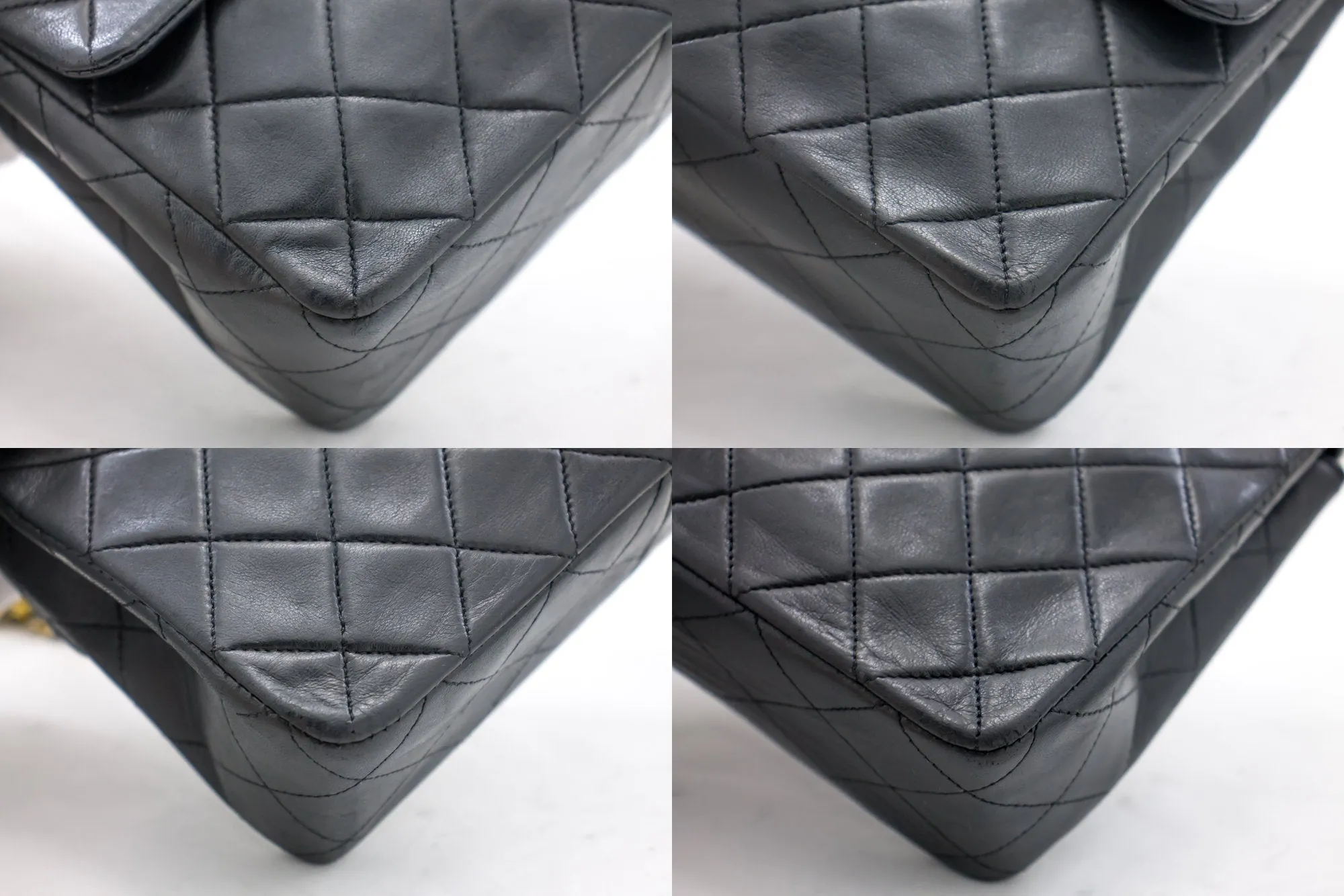 CHANEL Mini Square Small Chain Shoulder Bag Crossbody Black Quilt g90