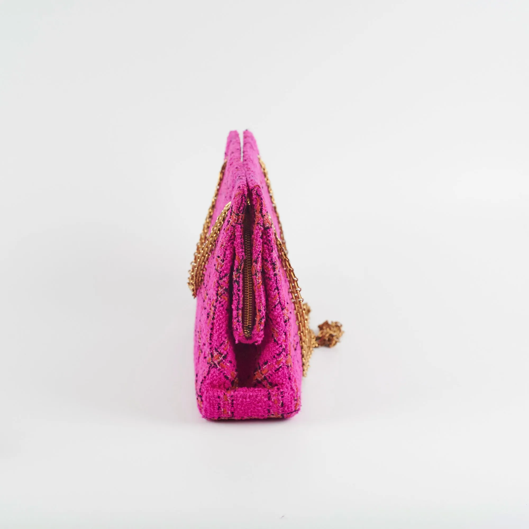 Chanel Seasonal Pink Tweed Shoulder Bag