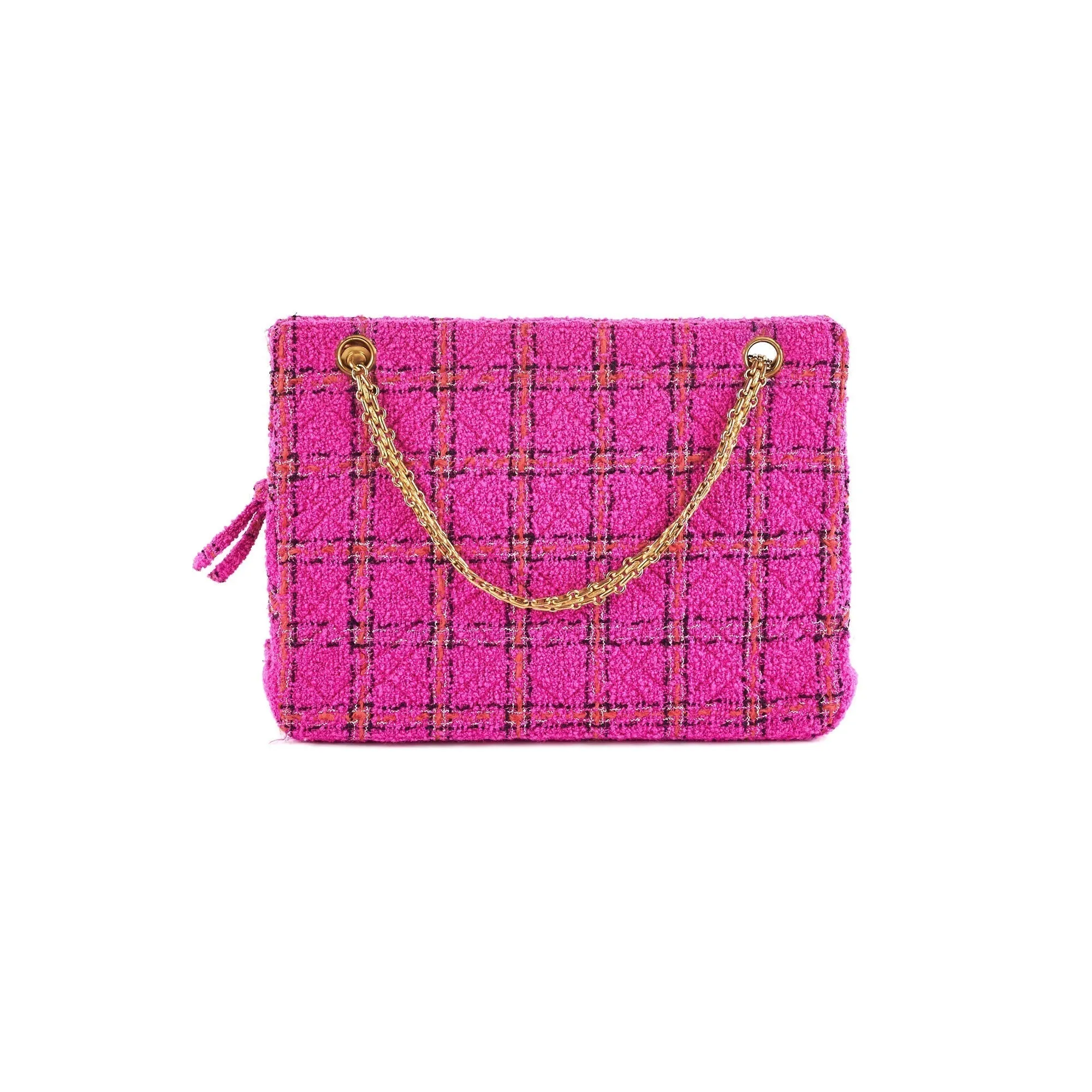 Chanel Seasonal Pink Tweed Shoulder Bag