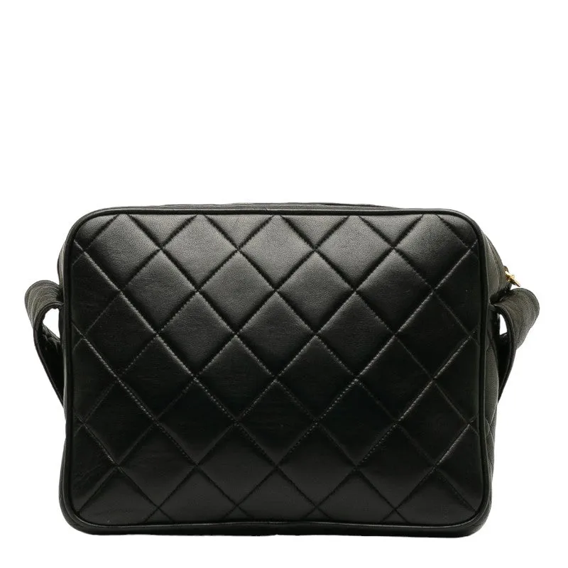 CHANEL Vintage Tassel Flap Shoulder Bag in Lambskin Black
