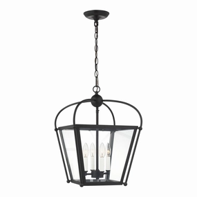 Charleston Four Light Foyer Midnight Black Ceiling Lights Lighting free shipping
