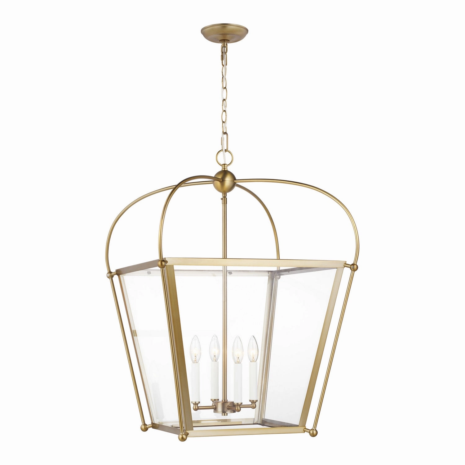 Charleston Four Light Foyer Satin Brass Ceiling Lights Lighting free shipping