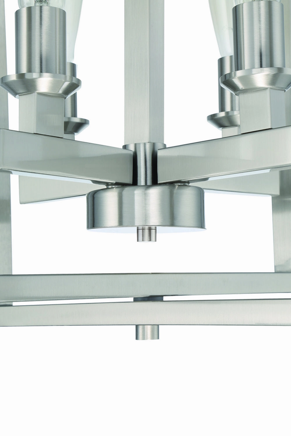 Chicago Four Light Foyer Pendant Brushed Polished Nickel Cheap Ceiling Lights available