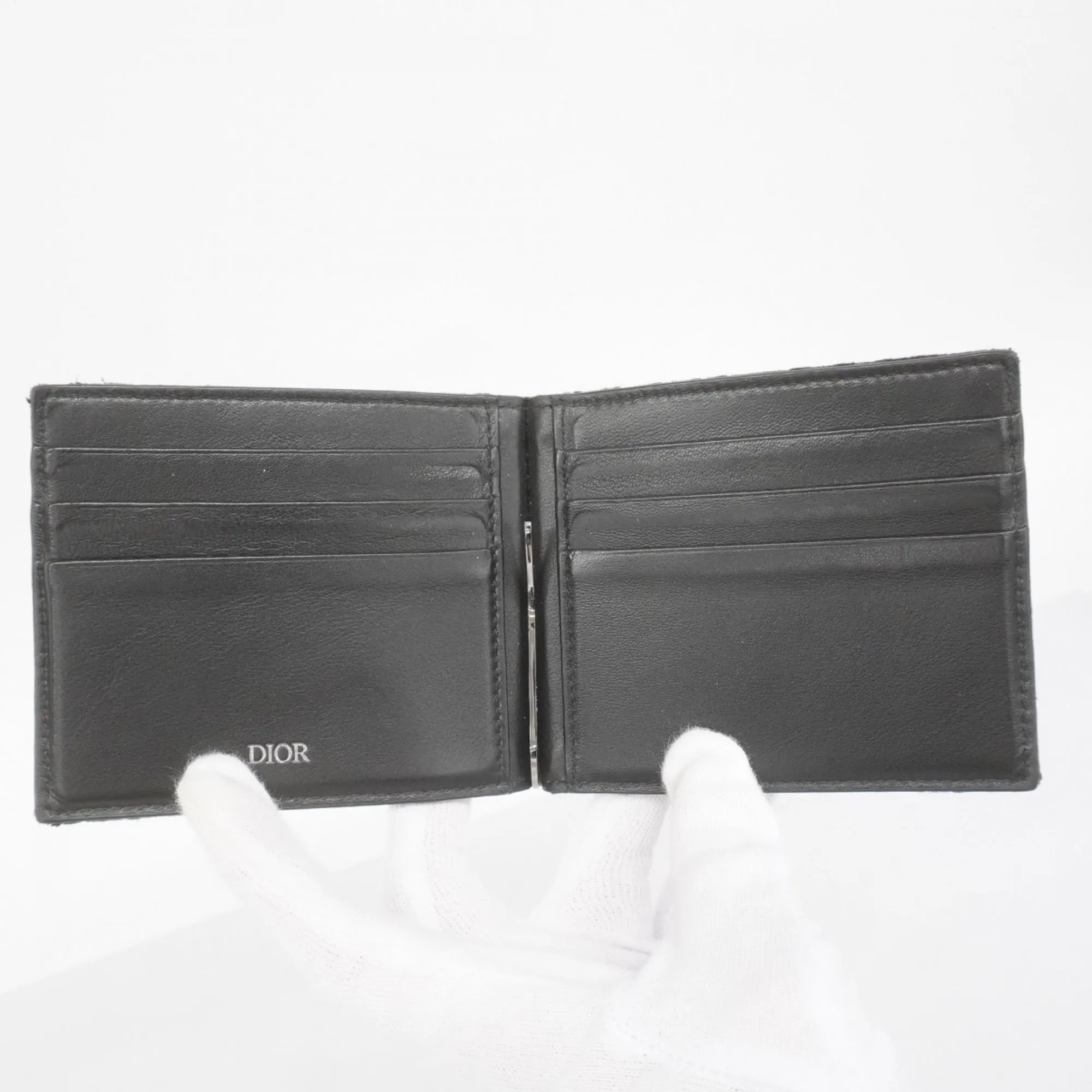 Christian Dior Canvas Bill Wallet (Bi-Fold) (Pre-Owned)