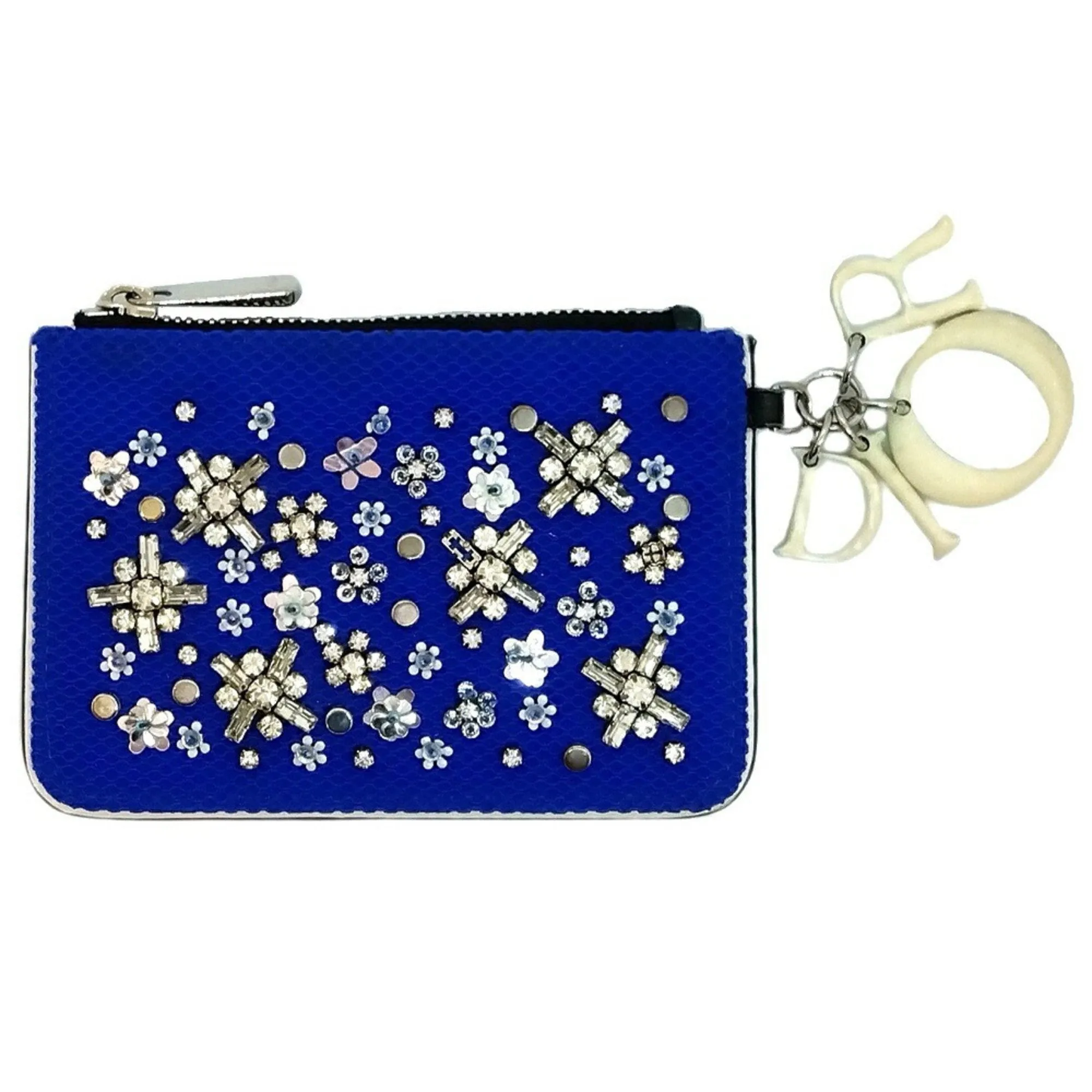 Christian Dior Canvas Leather Coin Purse/Coin Case (Pre-Owned)