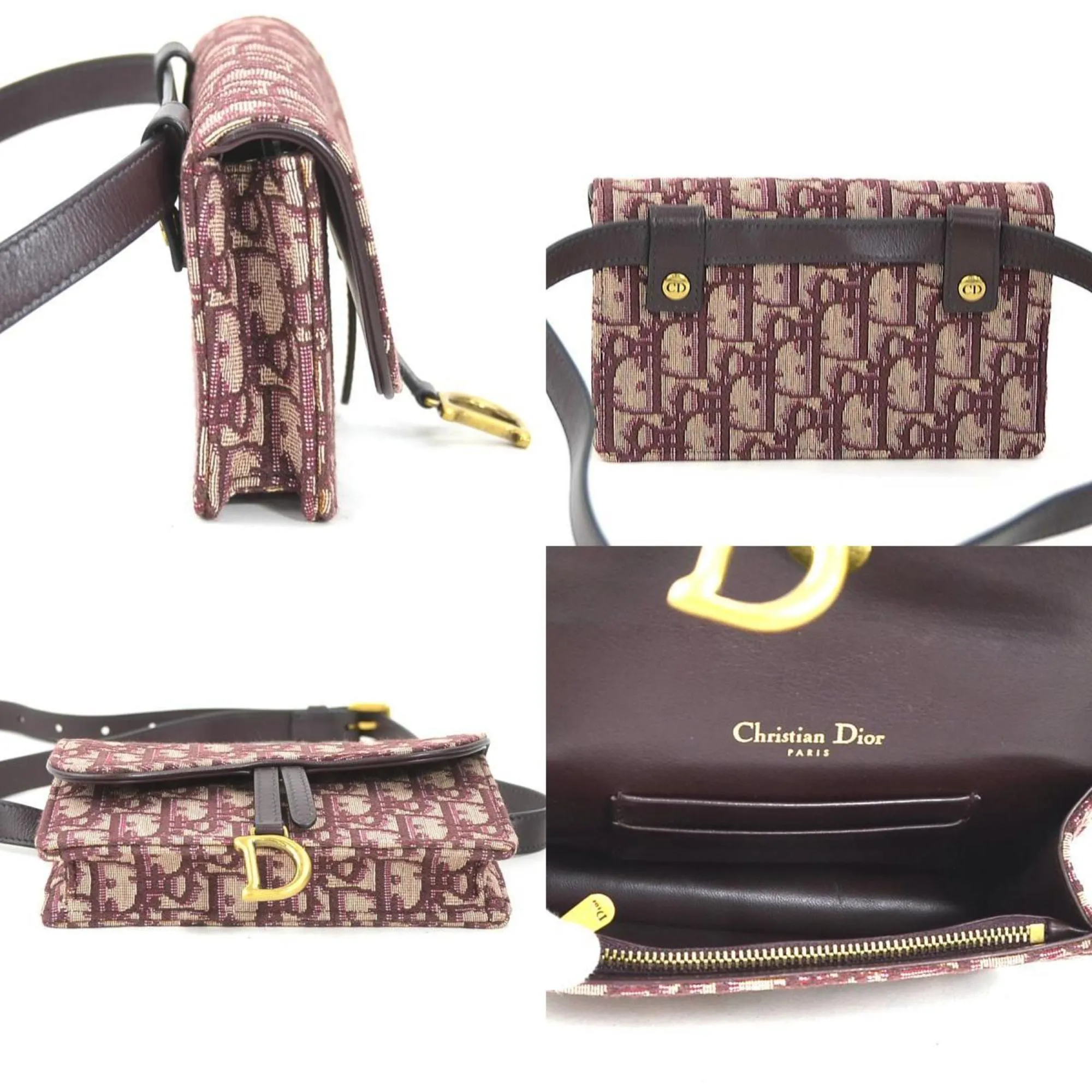 Christian Dior Canvas Leather Fanny Pack (Pre-Owned)