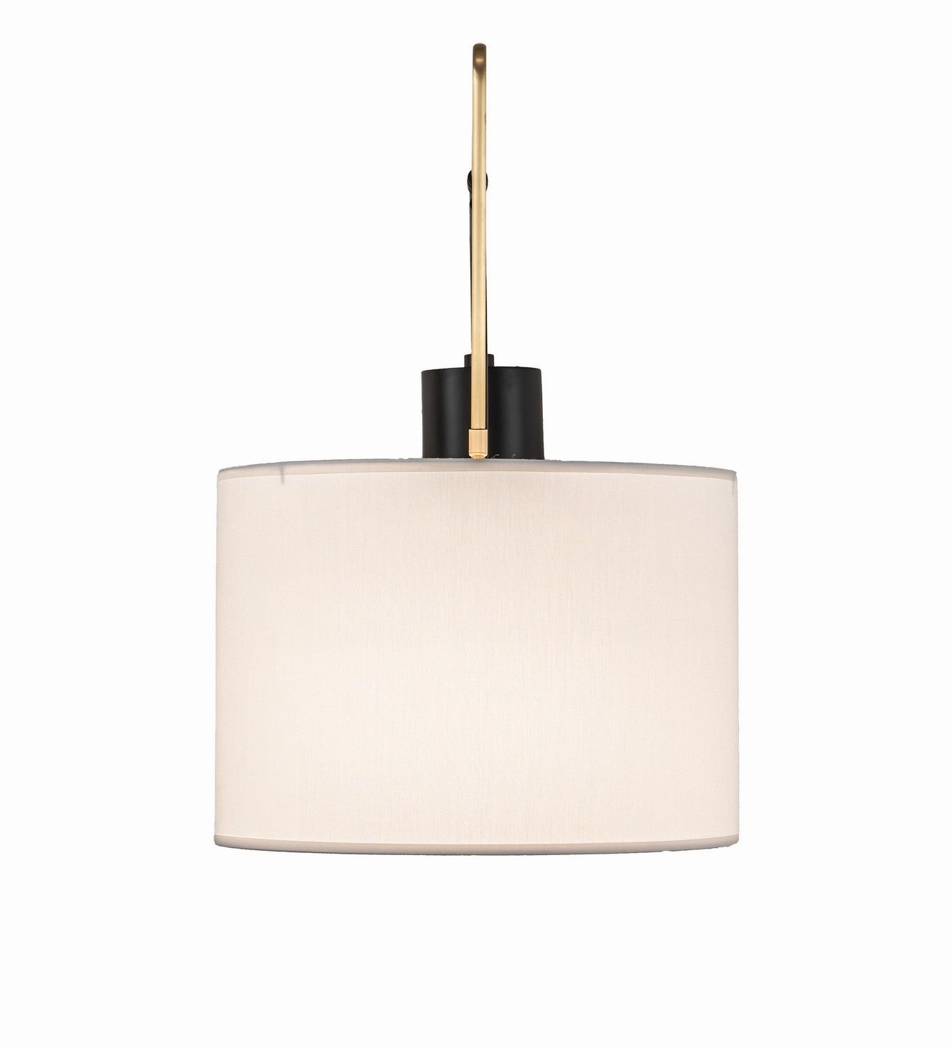 Cilindro Textrene One Light Wall Sconce Solar Black/Brushed Brass Budget Wall Lights now available