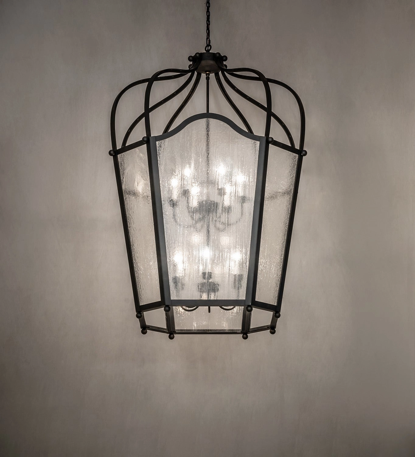 Citadel 12 Light Pendant Blackened Steel Designer Ceiling Lights for less