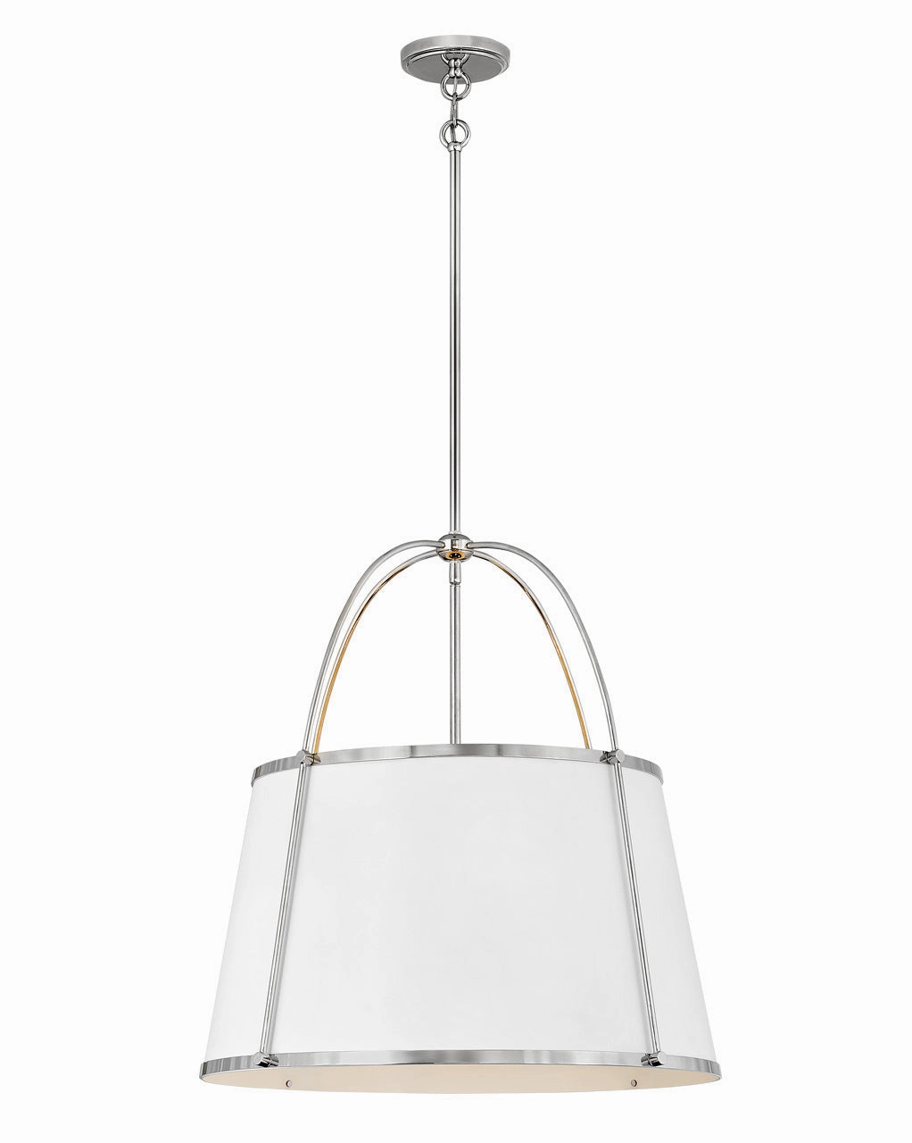 Clarke LED Chandelier in Polished Nickel Modern Ceiling Lights shop